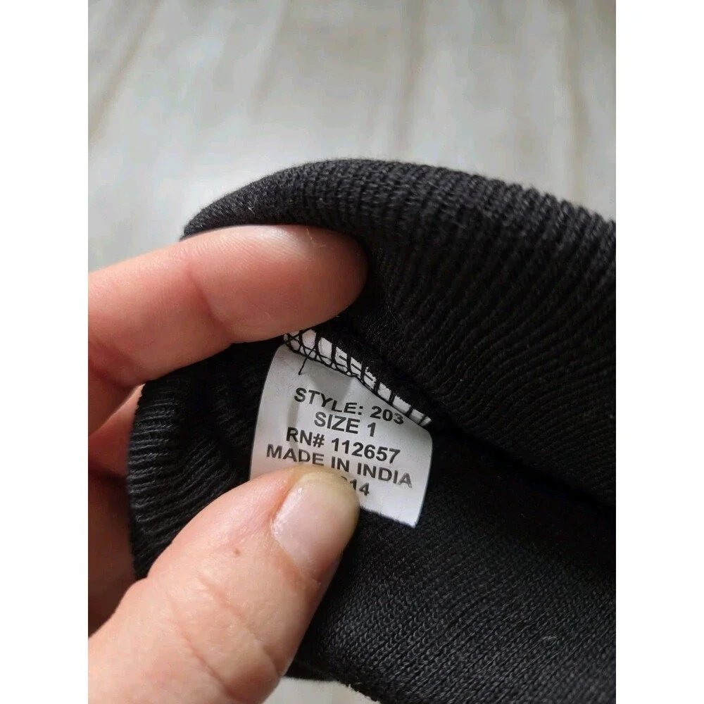 NWT Creative Knitwear Purdue Boilermakers Black Newborn Knit Beanie Hat NCAA